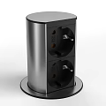 Modern Electrical Sockets And Switches With Various Colorful Panels And Vertical Design