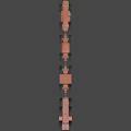 Orange Heavy Duty Utility Vehicle Featuring Multiple Wheels Antenna And AZ-300 Marking