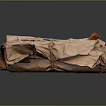 Packaged Household Items Wrapped In Brown Paper Tied With String For Home Storage Or Moving