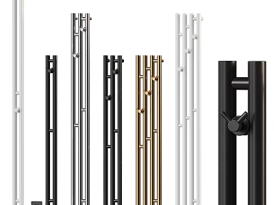 Towel Racks Featuring Multiple Metal Colors And Modern Design Styles 3d model