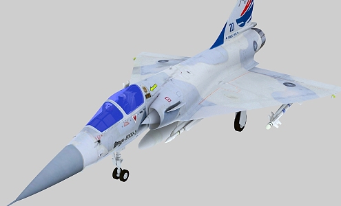 Taiwan Province Mirage 20005 Fighter Mirage 2000 Single Seat Service 20th Anniversary Painting 3d model