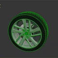 Black Tread Car Tire With Silver Alloy Wheel Rim For Vehicle Safety And Style