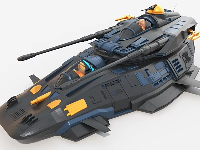 Modern Military Fighter Jet With Black Yellow Design Cockpit And Weaponry 3d model