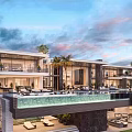 Luxury Modern Detached Villa With Infinity Pool Terrace And Floor to Ceiling Windows