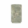 Light Green Marble Pedestal With Cylindrical Shape And Natural Veins