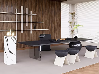 New Chinese Tea Room 3d model