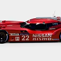 Red Nissan Nismo Race Car Featuring Number 22 MOTUL Branding And Streamlined Design