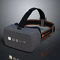OSVR Virtual Reality Headset With Gray Design And Black Orange Head Strap
