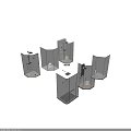 Modern Hinged Door Shower Enclosures With Glass Panels And Various Designs