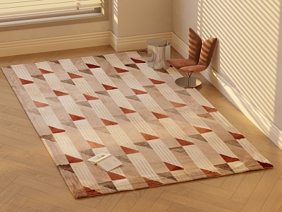 modern leisure carpet 3d model