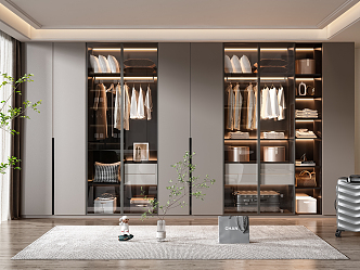 Modern wardrobe 3d model