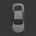 Silver Luxury Coupe Car With Sleek Design And Black Alloy Wheels