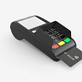Business Equipment POS Terminal with Numeric Keypad Credit Card Slot and Display Screen