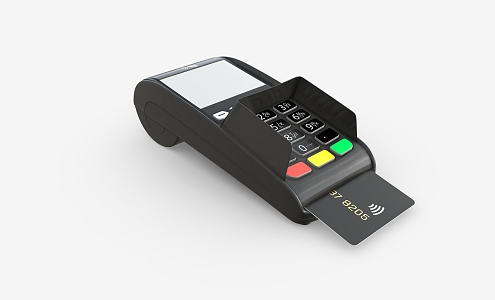 POS machine card swiping machine 3d model