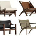 Modern Accent Chairs in Various Styles with Upholstered Seats Wooden Frames and Armrests
