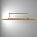 Golden Hanging Clothes Hanger With Multiple Hooks For Home Use 3d model