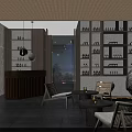 Luxury Modern Beauty Salon Interior Design With Comfortable Chairs Round Tables And Pendant Lights