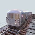 Silver Passenger Train With Large Glass Windows And Multiple Carriages On Railway Tracks