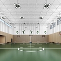 Modern Basketball Court Basketball Gymnasium Indoor Basketball Gymnasium Sports Center Basketball Gymnasium 3d model