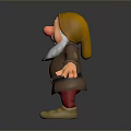 Cartoon Dwarf Character With Yellow Hat Brown Coat Red Pants White Beard And Red Nose