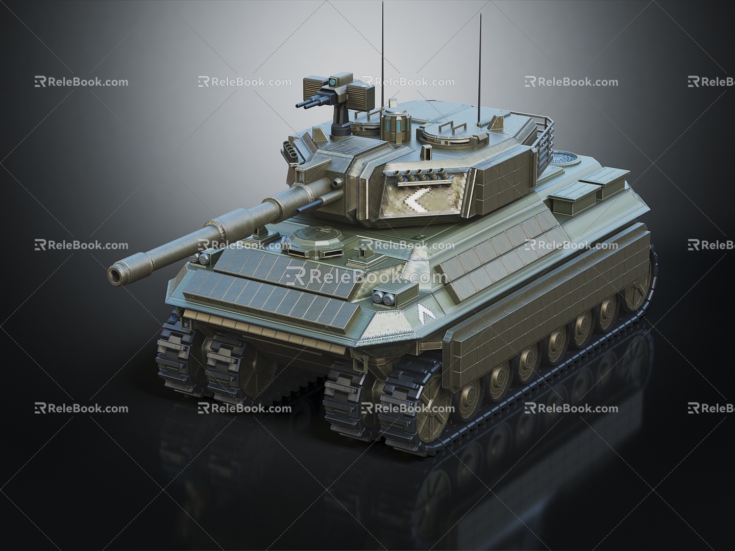 Future Tank Modern Tank Sci-Fi Tank 3d model