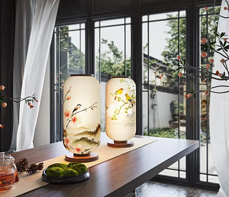New Chinese Style Table Lamp 3d model