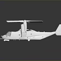 White Tiltrotor Drone With Multiple Propellers Sleek Design Gray Background Reflection