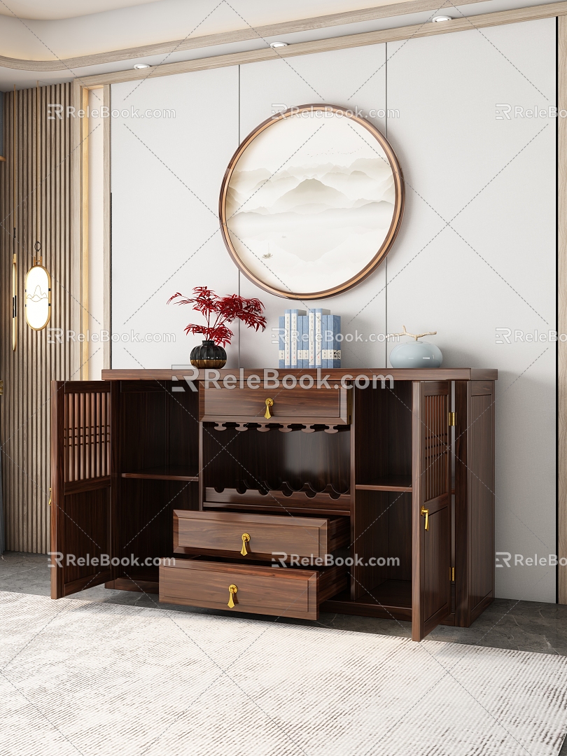 New Chinese Sideboard 3d model