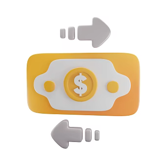 Modern Gold Coin Currency Cartoon Currency 3d model