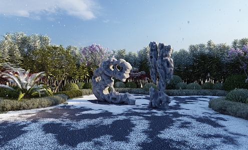 Chinese Taihu Lake Stone 3d model