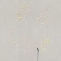 Modern Line Art Face Illuminated Wall Lamp For Decorative Home Decor