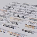 Decorative Metal and Wooden Railings with Various Designs Ornamental Patterns and Modern Styles