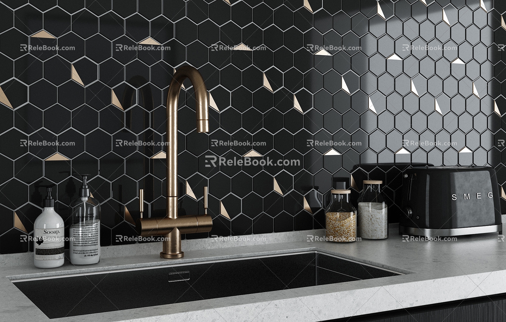 Wall Tile Wall Tile Wall Tile Floor Tile Tile Background Wall Kitchen Toilet Bathroom 3d model