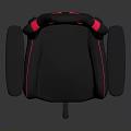 Black and Pink Gaming Chair With Ergonomic Reclining Backrest Adjustable Armrests Swivel Base