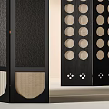 Silent Wind Folding Screen Ancient Wind Screen 3d model