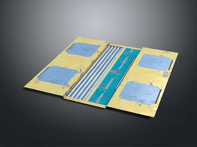 Structure Of Wooden Flooring With Underfloor Heating System 3d model