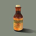 Medical Instrument Brown Bottle With Cork Stopper For Liquid Medical Use