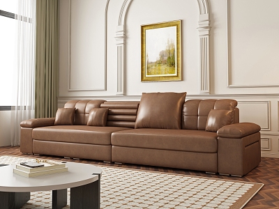 Middle style sofa living room model