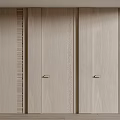 Modern Wooden Hinged Doors With Sleek Design And Light Tone Interior