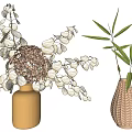 Modern vase combination 3d model