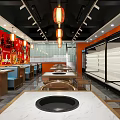 New Chinese String Restaurant Hot Pot Restaurant 3d model
