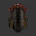 Household Metal Mechanical Tool With Red Gray Wheel And Durable Components