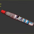 Colorful Cartoon Pattern Marker Pen With Red Cap And White Body For Writing