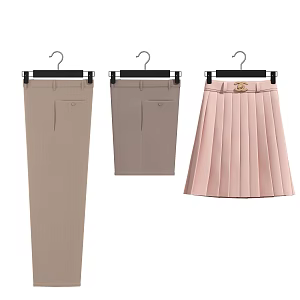 Pants Skirt Pants Shorts 3d model