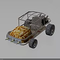 Rugged Terrain Ideal for Off Road Vehicle Featuring Metal Frame and Large Tires