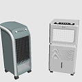 Modern air conditioning fan heating fan water cooling fan mobile small air conditioner knows cold and heat 3d model