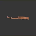 Traditional Wooden Pipa Stringed Instrument With Classic Design Smooth Body And Tuned Strings