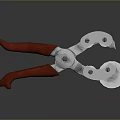 Pipe pliers vise bench vise wrench tool hardware tool processing tool furniture 3d model
