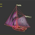 modern sailing ship ancient ship ancient warship large ancient ship ancient warship 3d model