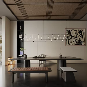 Modern table combination 3d model